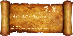Török Natasa névjegykártya
